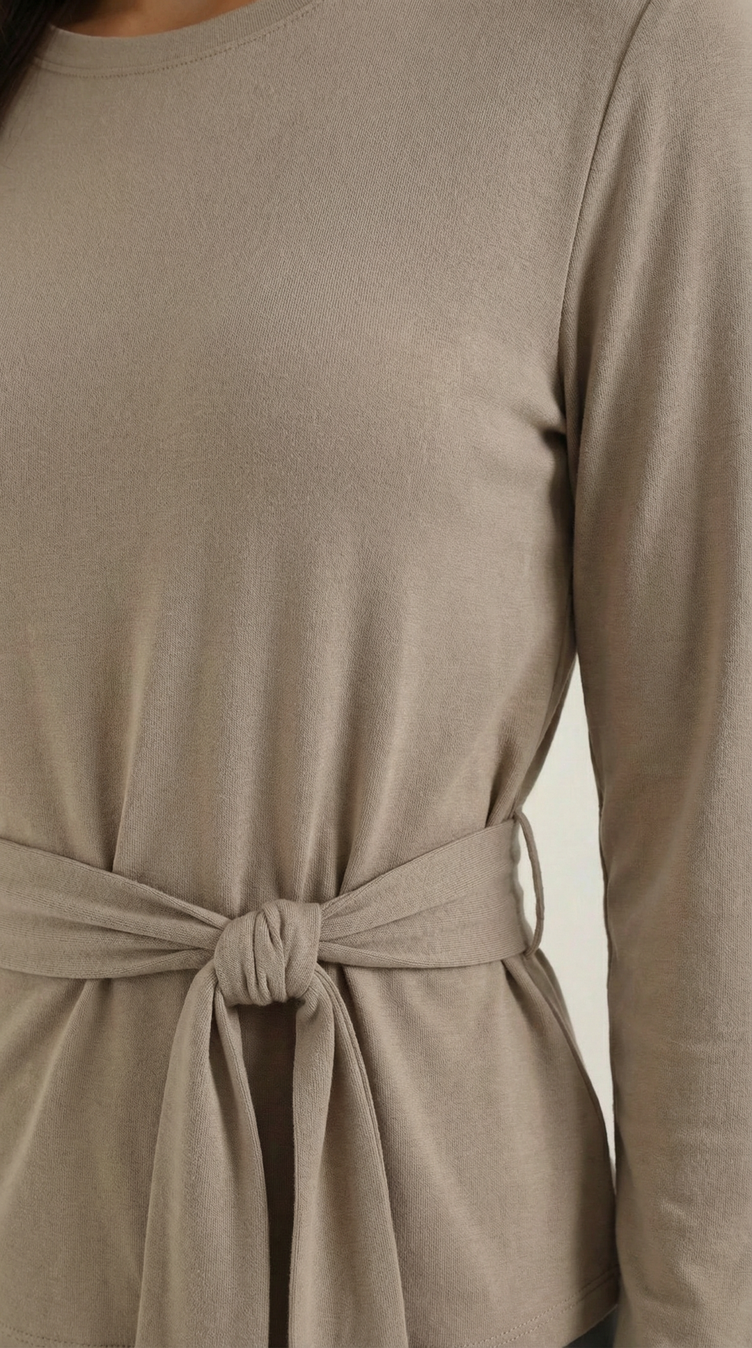 Holly Long Sleeve Tie-Waist Top