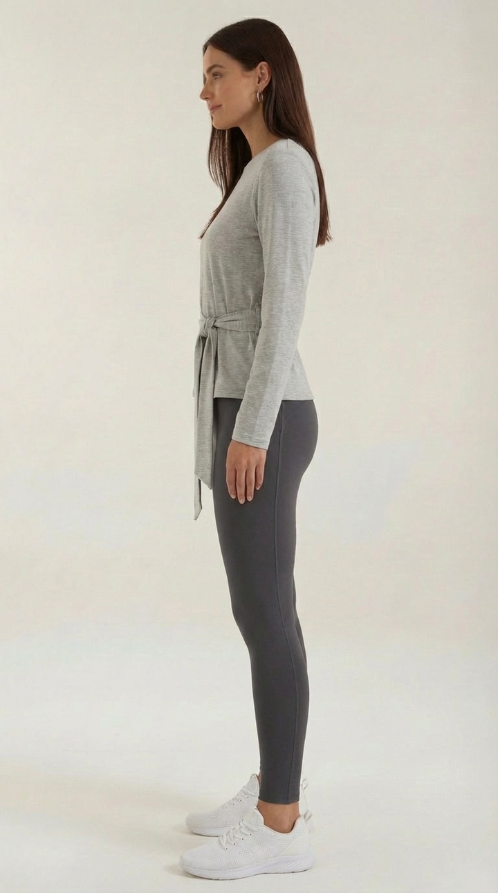 Holly Long Sleeve Tie-Waist Top