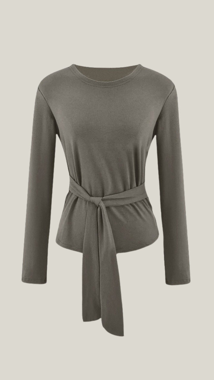Holly Long Sleeve Tie-Waist Top