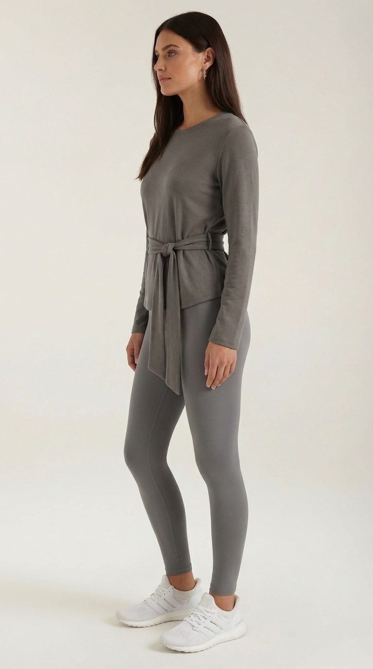 Holly Long Sleeve Tie-Waist Top