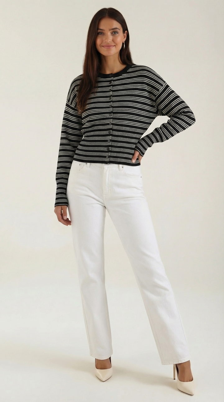 Ida Striped Cardigan
