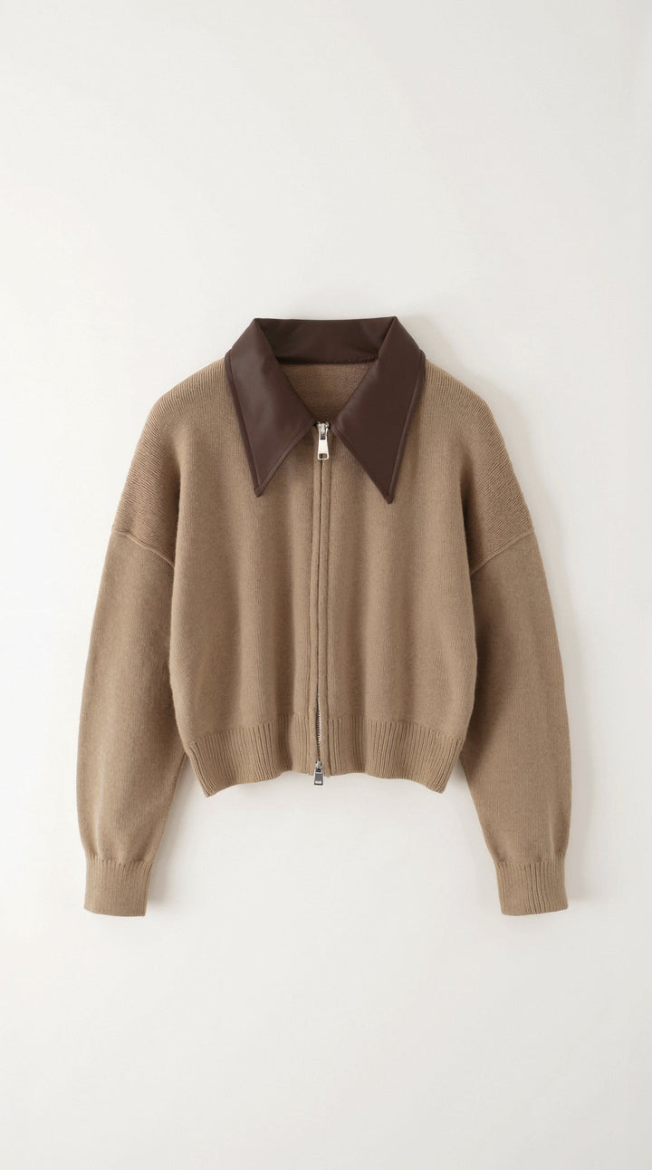 Irene Collared Crop Cardigan