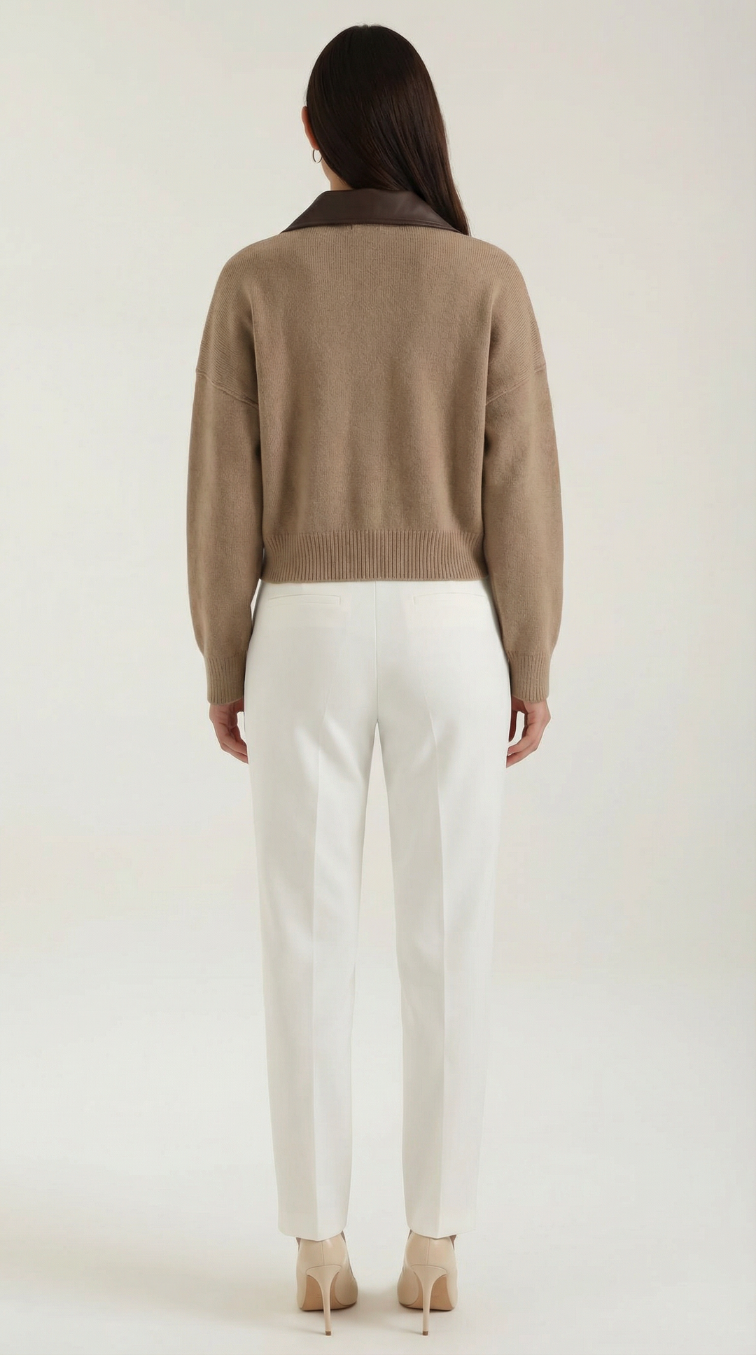 Irene Collared Crop Cardigan