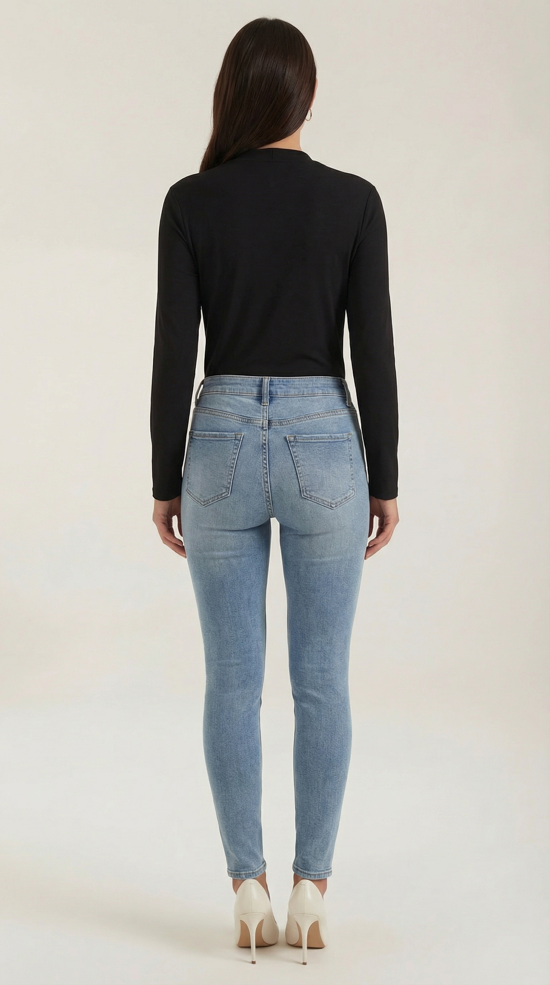 Jamie Knotted Mock Neck Blouse