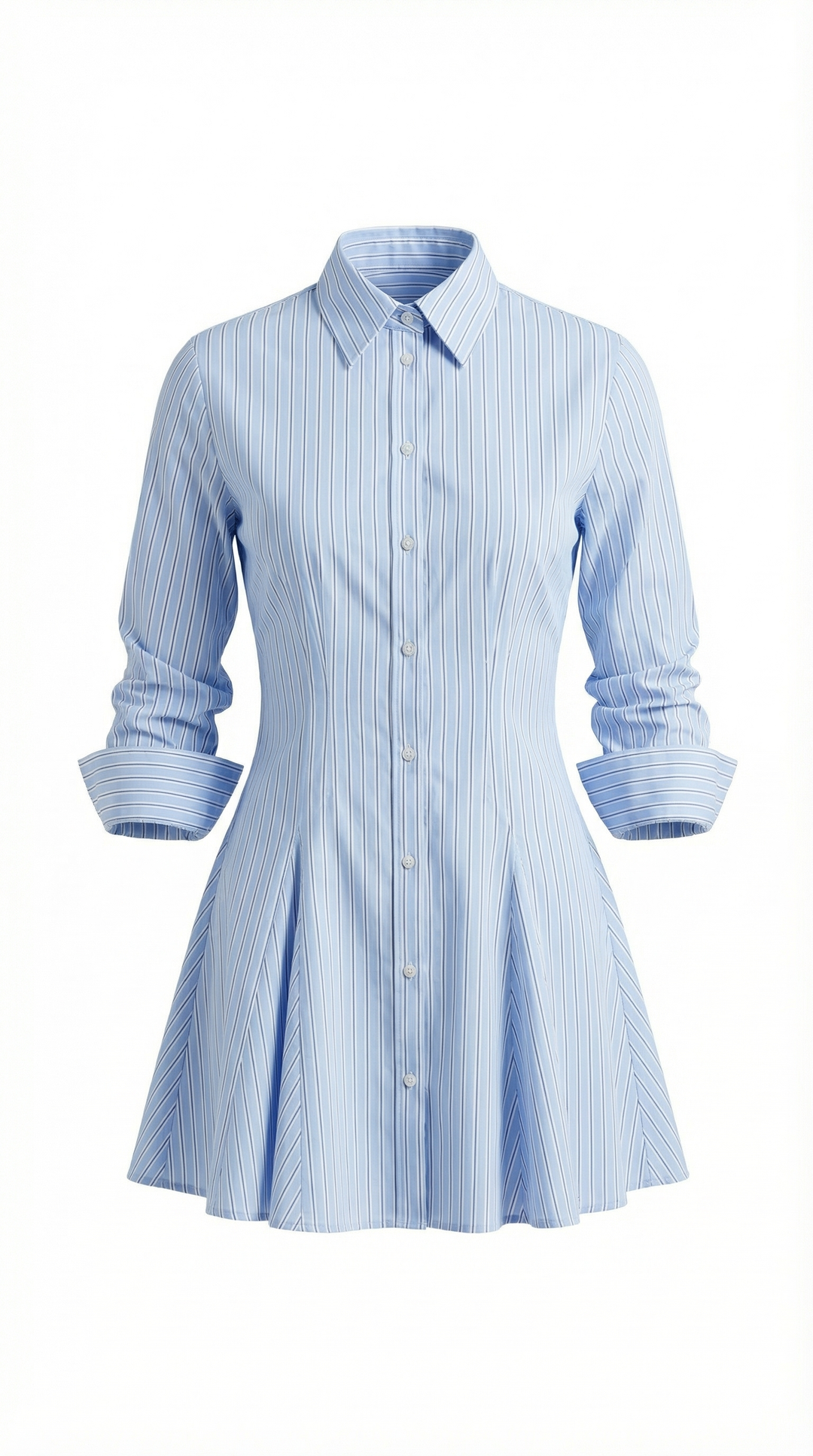 Jeanette Striped Shirt Mini Dress