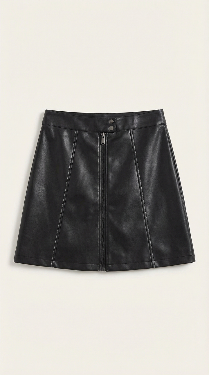 Jocelyn Vegan Leather Skirt