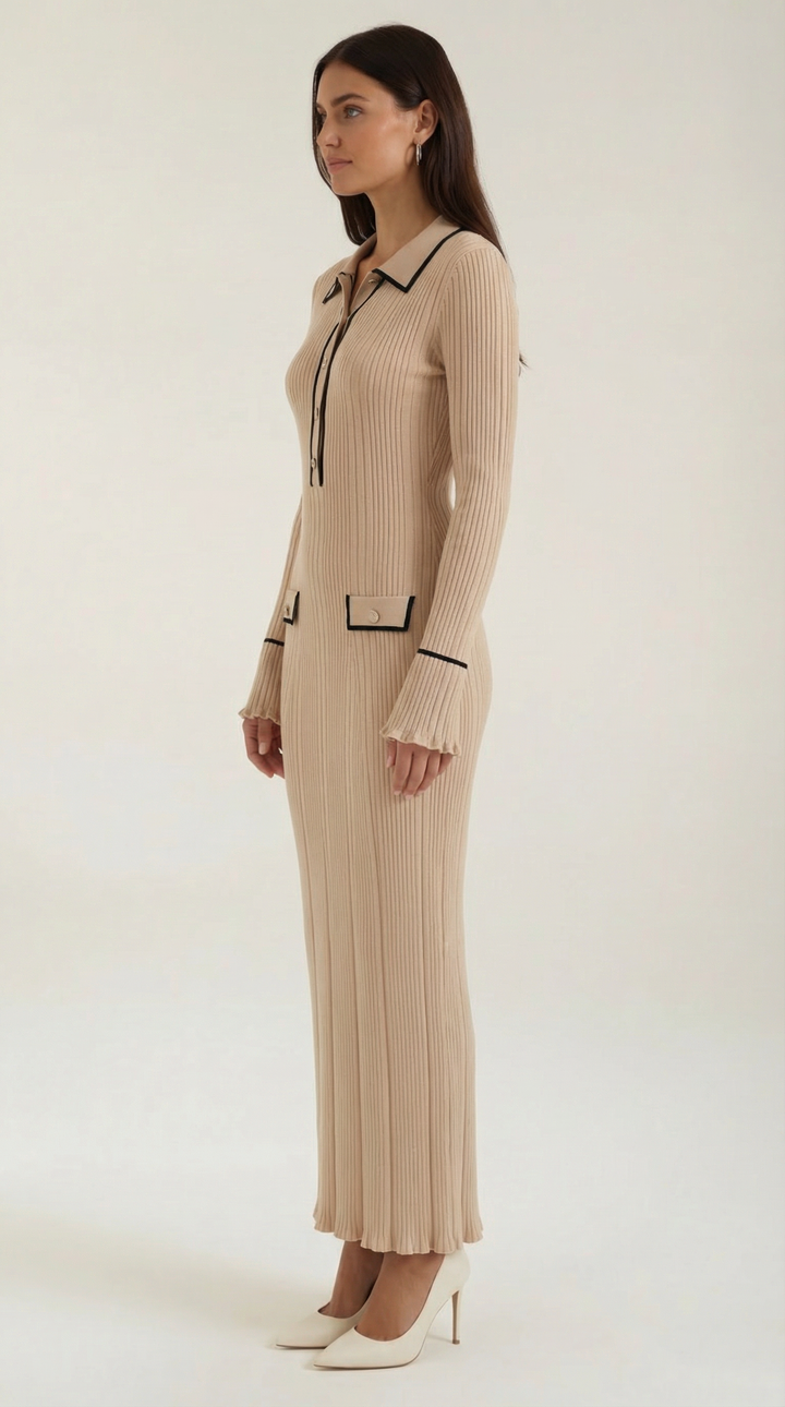 Josephine Knitted Bodycon Maxi Dress