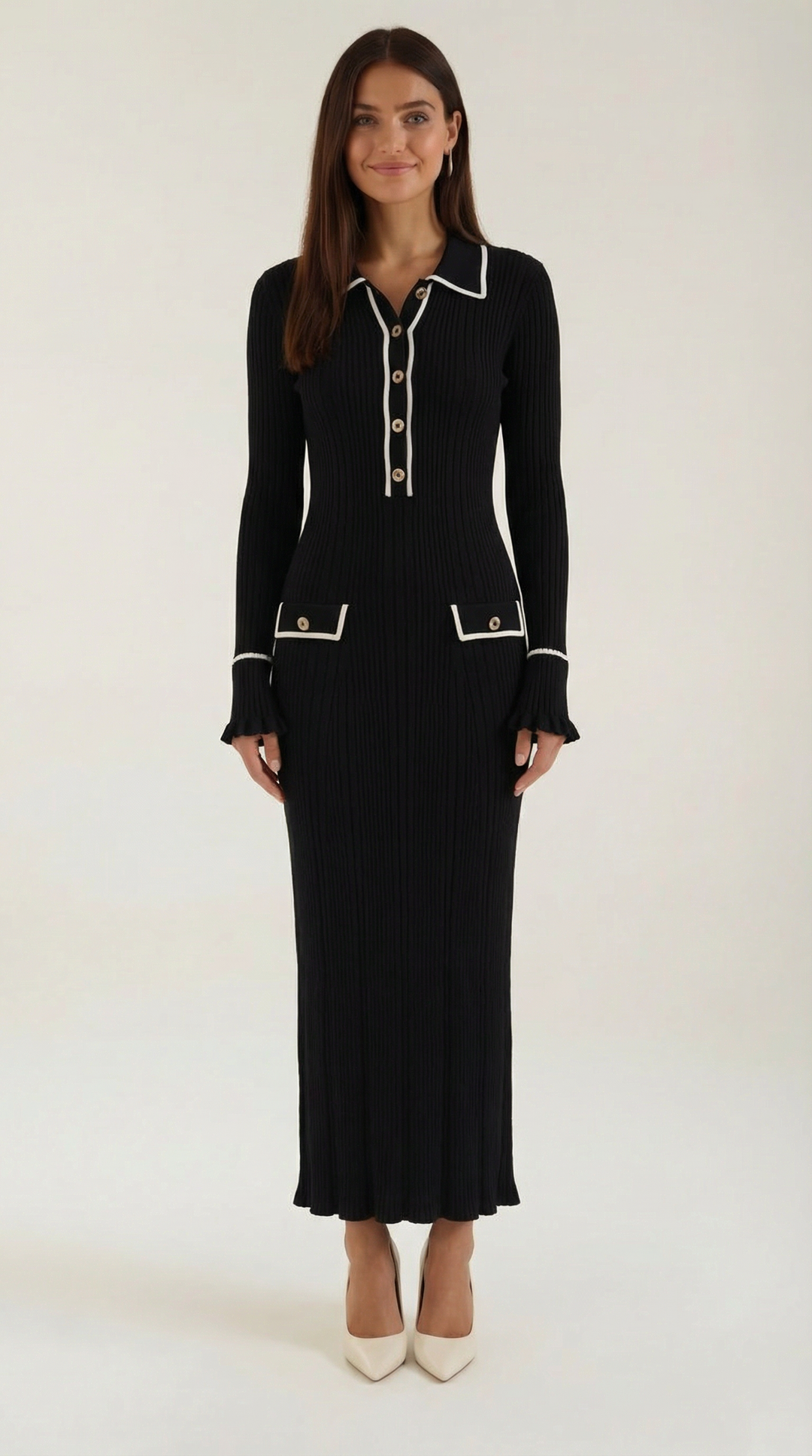 Josephine Knitted Bodycon Maxi Dress