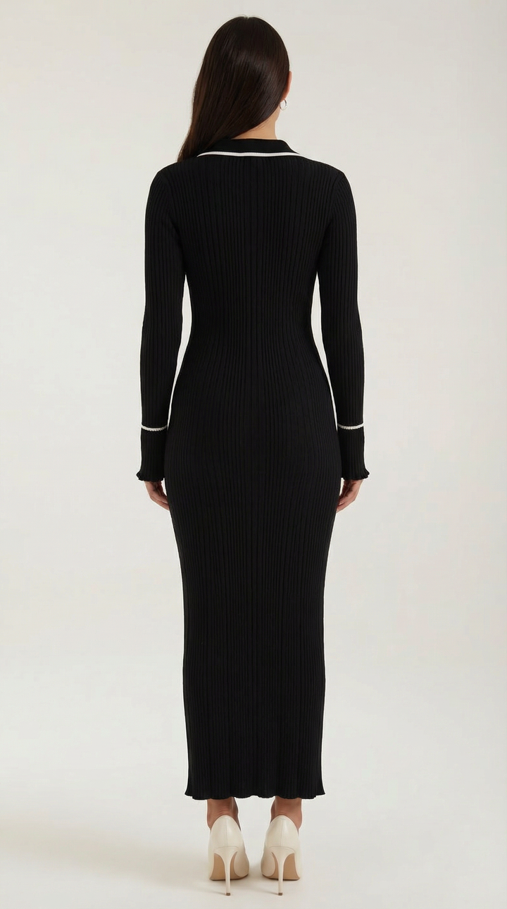 Josephine Knitted Bodycon Maxi Dress