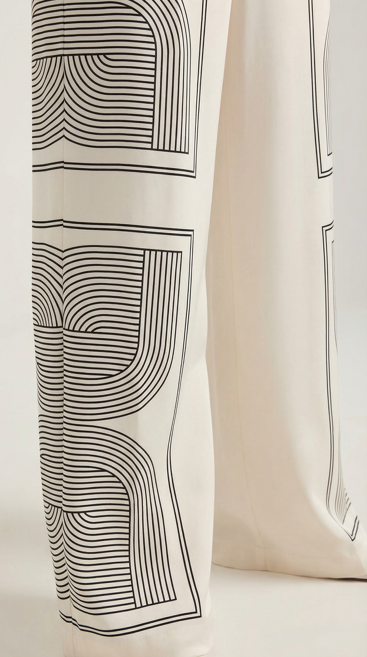 Jude Graphic Wide-Leg Pants