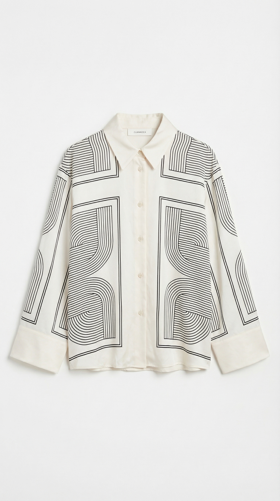 Judy Graphic Print Collared Shirt