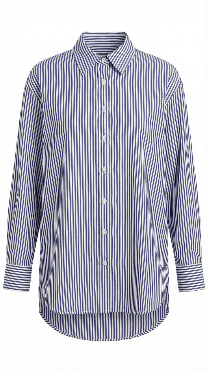 Juliana Striped Long Sleeve Blouse