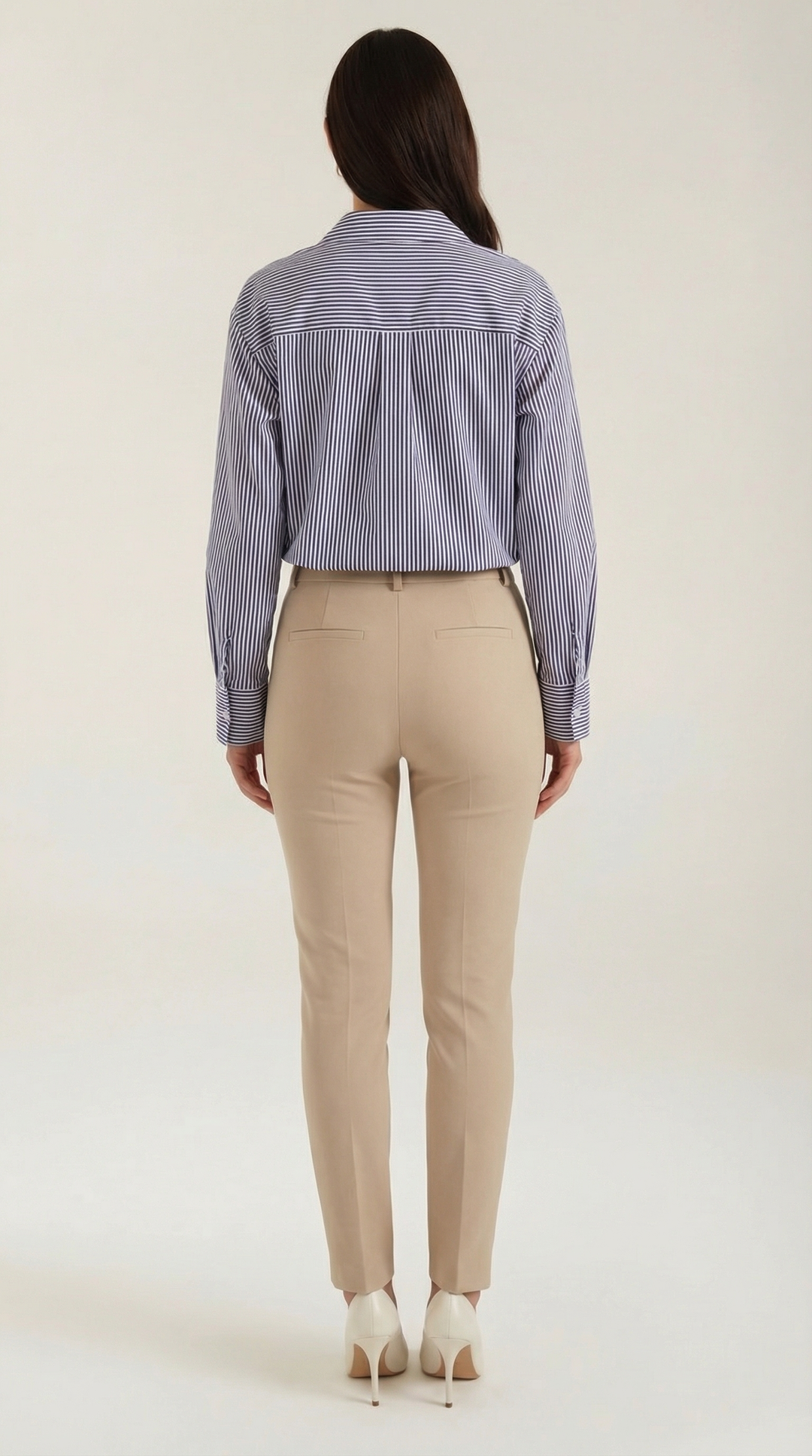 Juliana Striped Long Sleeve Blouse