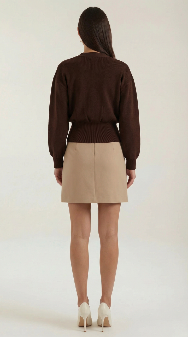 Kathleen Knitted V-Neck Sweater