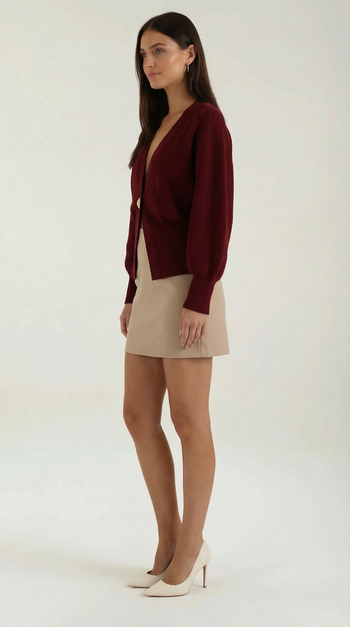 Kathleen Knitted V-Neck Sweater