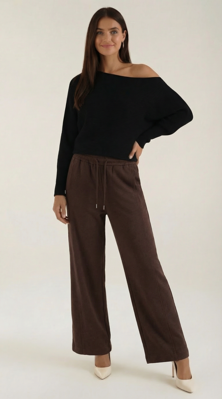 Kendra Wide-Leg Drawstring Pants