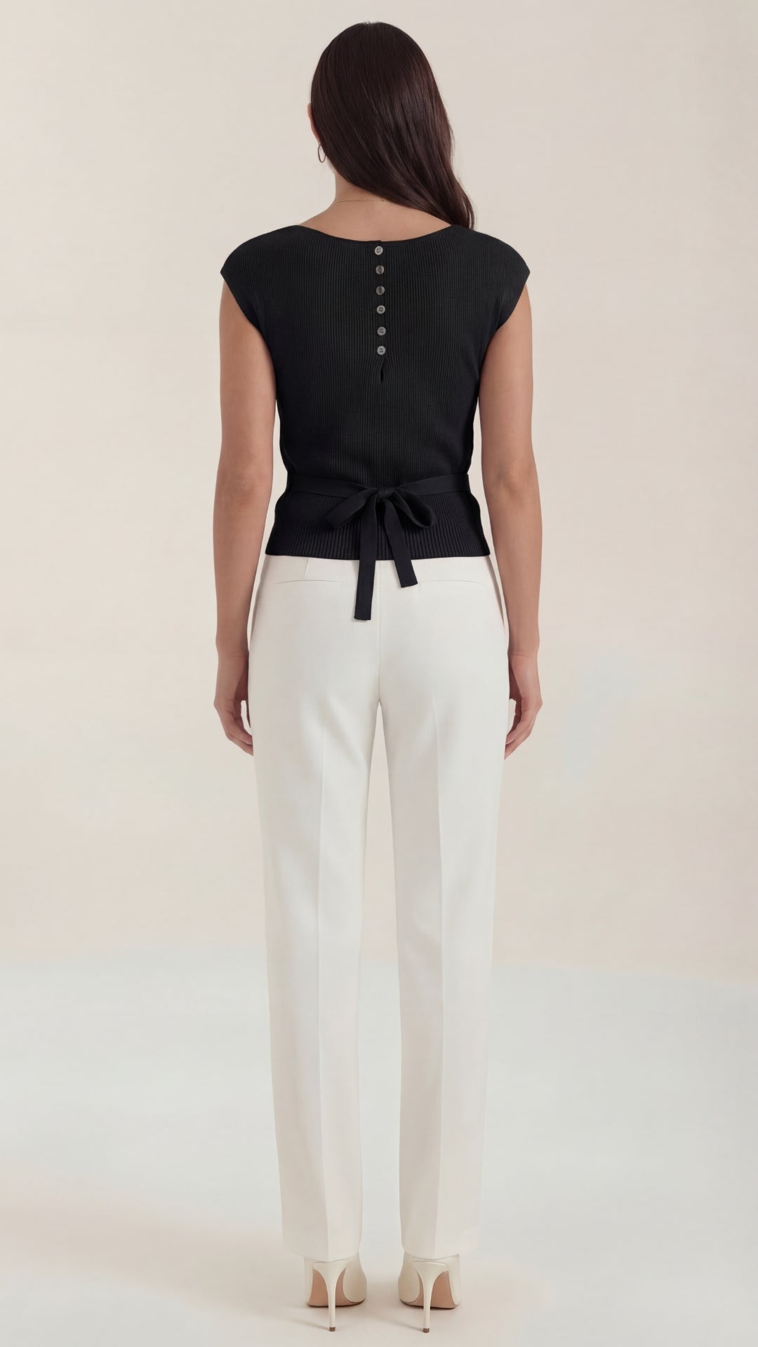 Kim Ribbed V-Neck Top