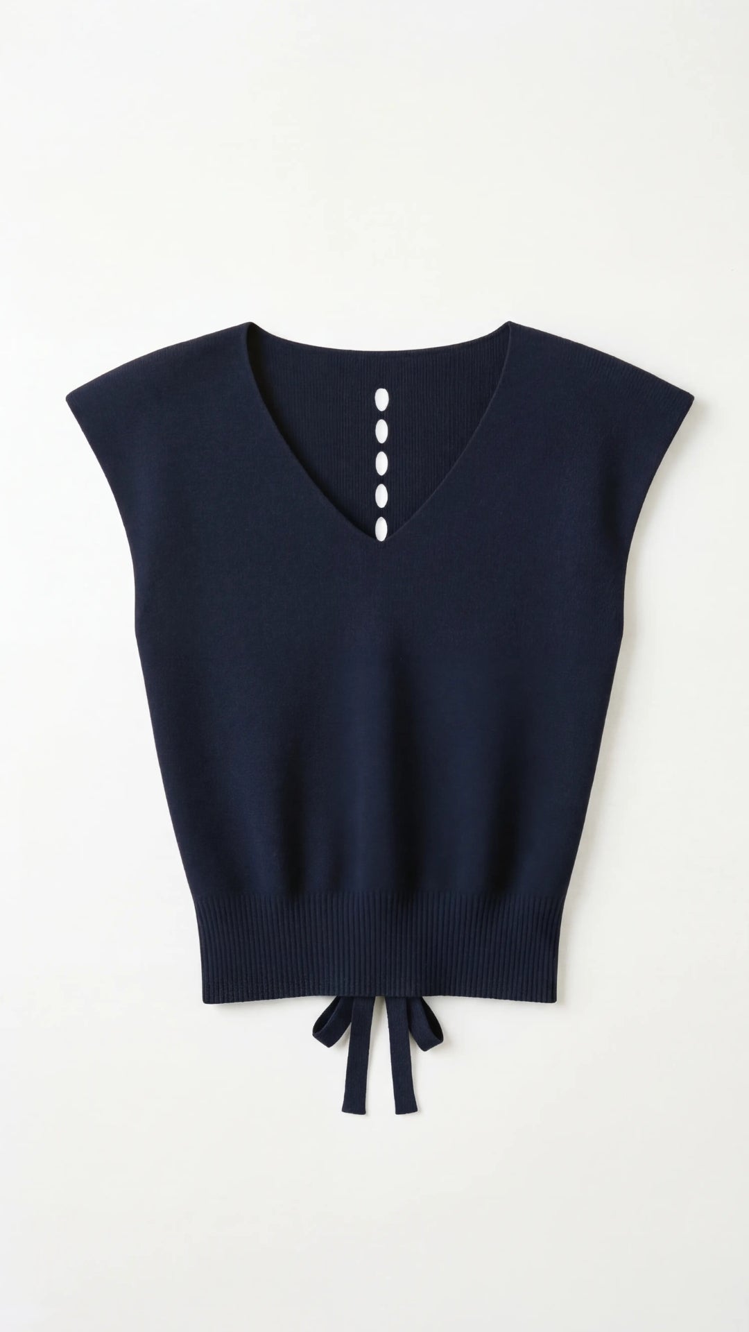 Kim Ribbed V-Neck Top