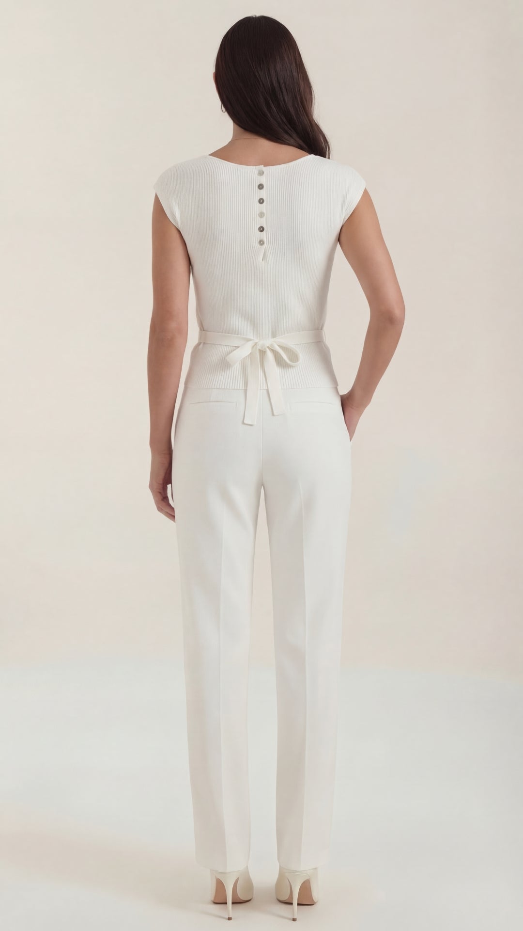 Kim Ribbed V-Neck Top