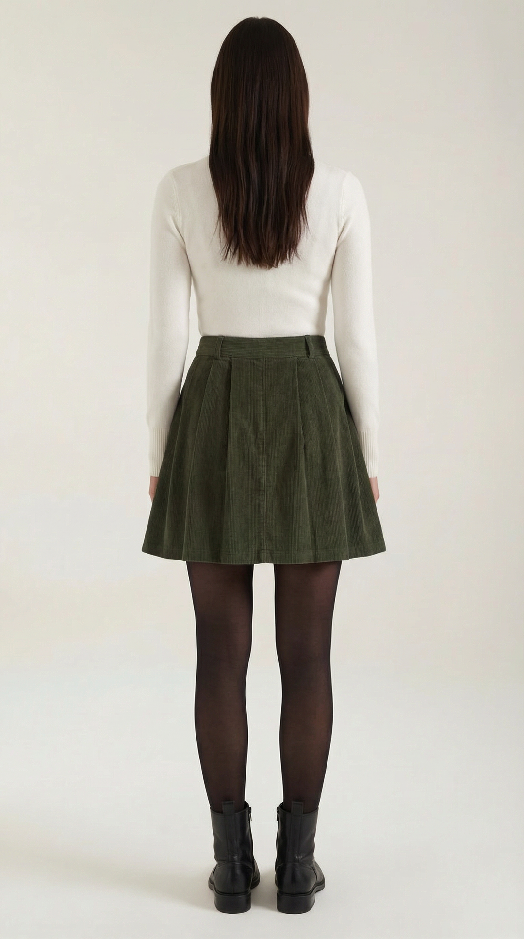 Lauren Pleated A-Line Skirt