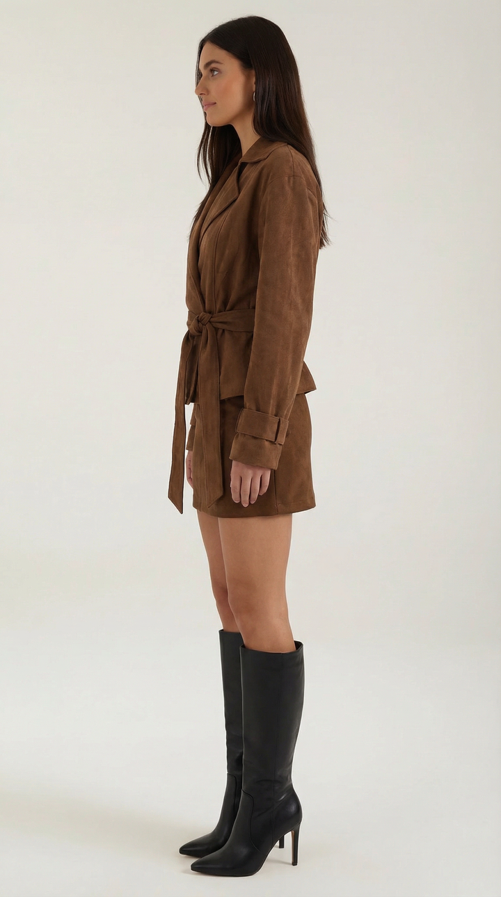 Lily Belted Mini Skirt