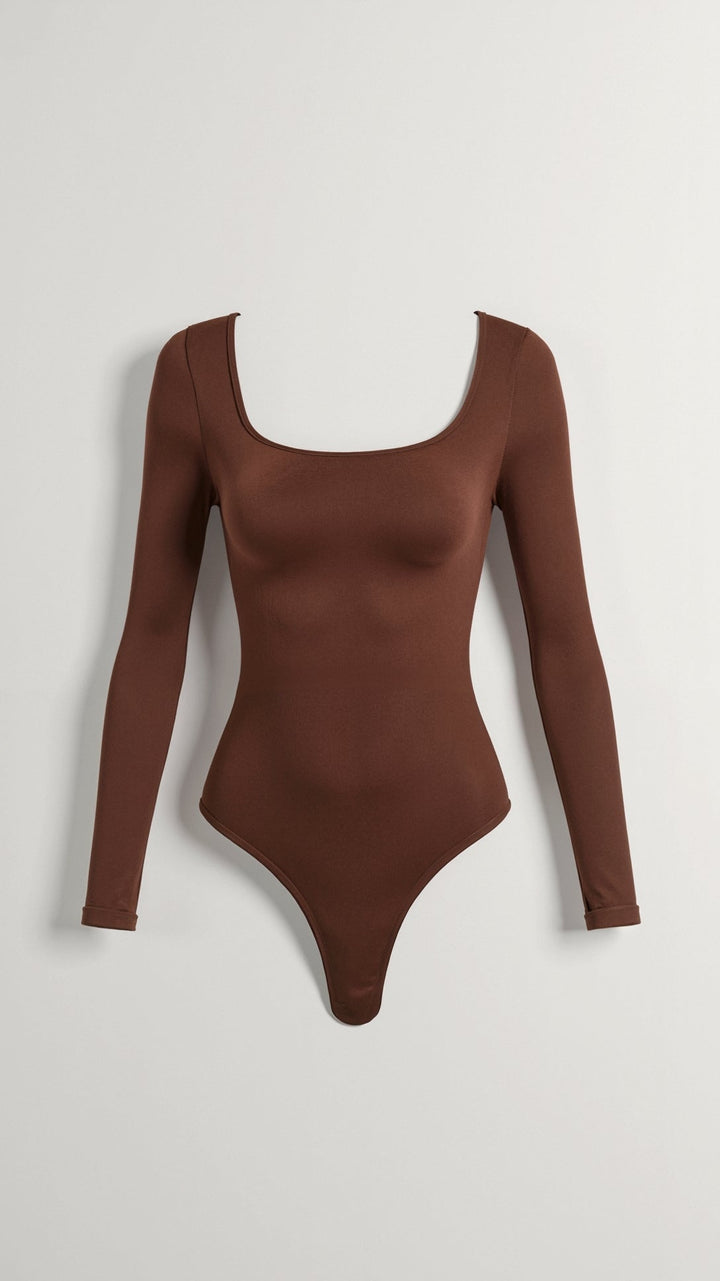 Long Sleeve Thong Bodysuit