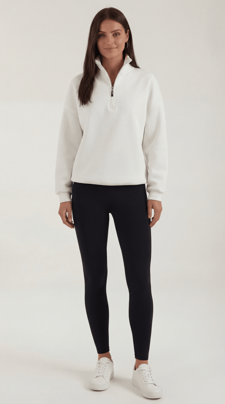 Lori Oversized Quarter-Zip Sweater