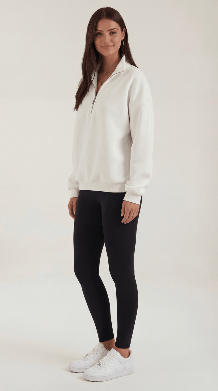 Lori Oversized Quarter-Zip Sweater