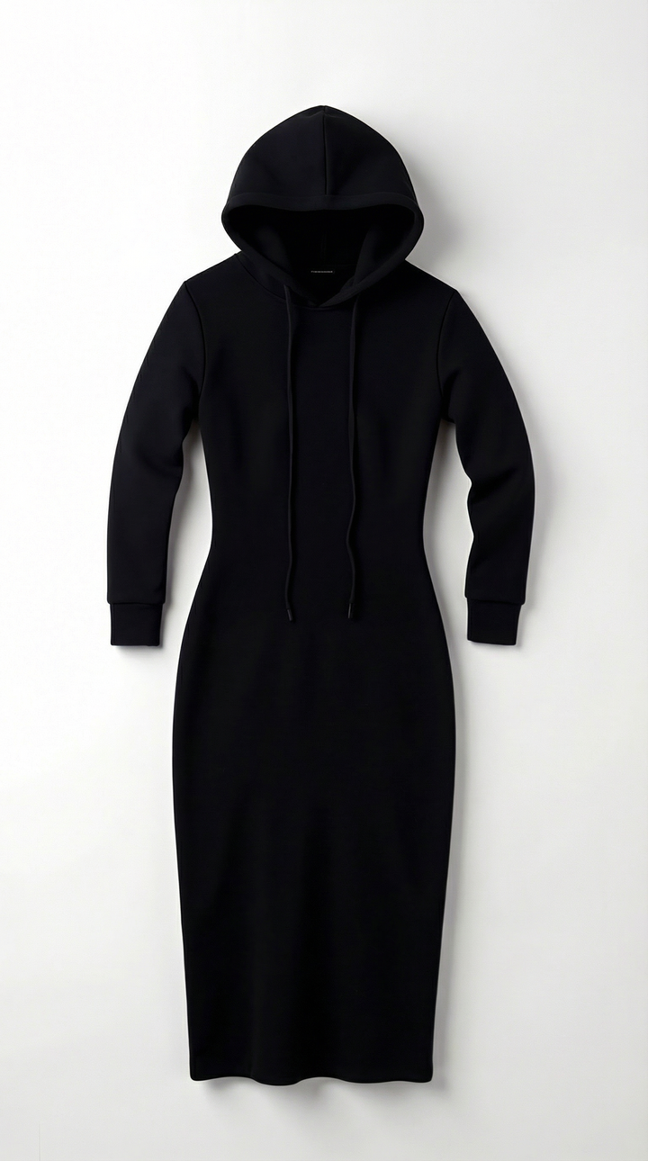 Marilyn Hooded Bodycon Maxi Dress