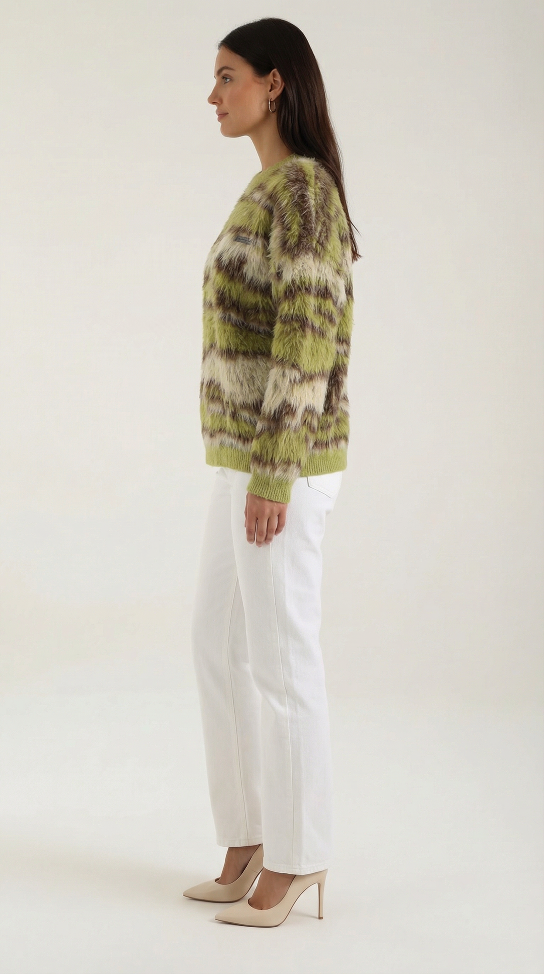 Melanie Long Sleeve Patterned Sweater