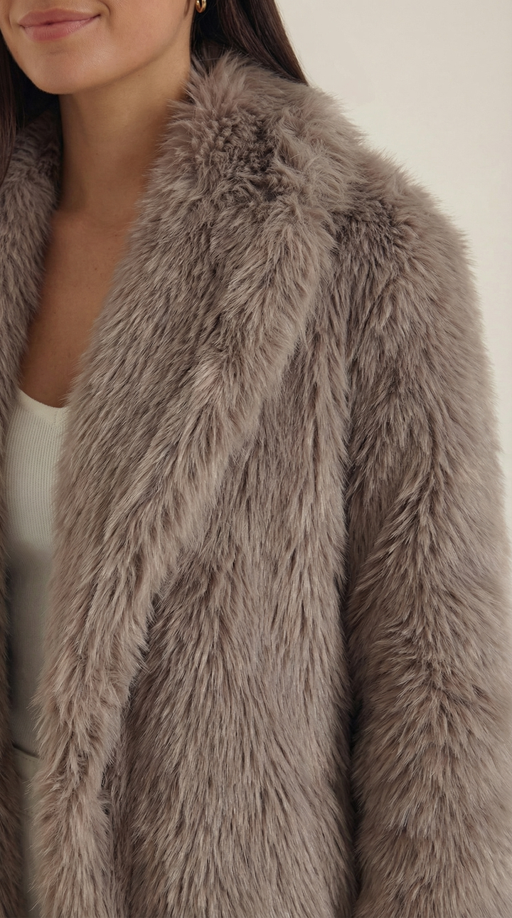 Narcissa Long Faux Fur Jacket