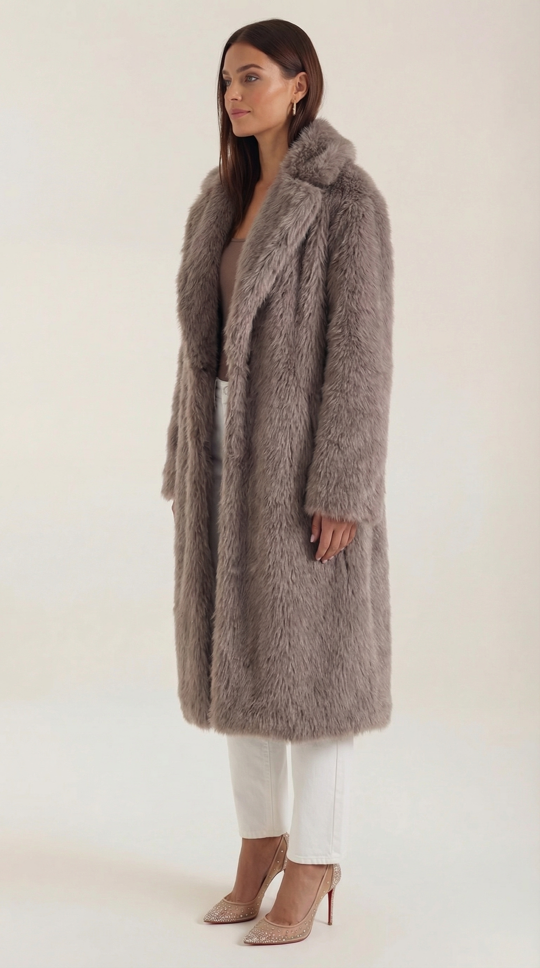 Narcissa Long Faux Fur Jacket