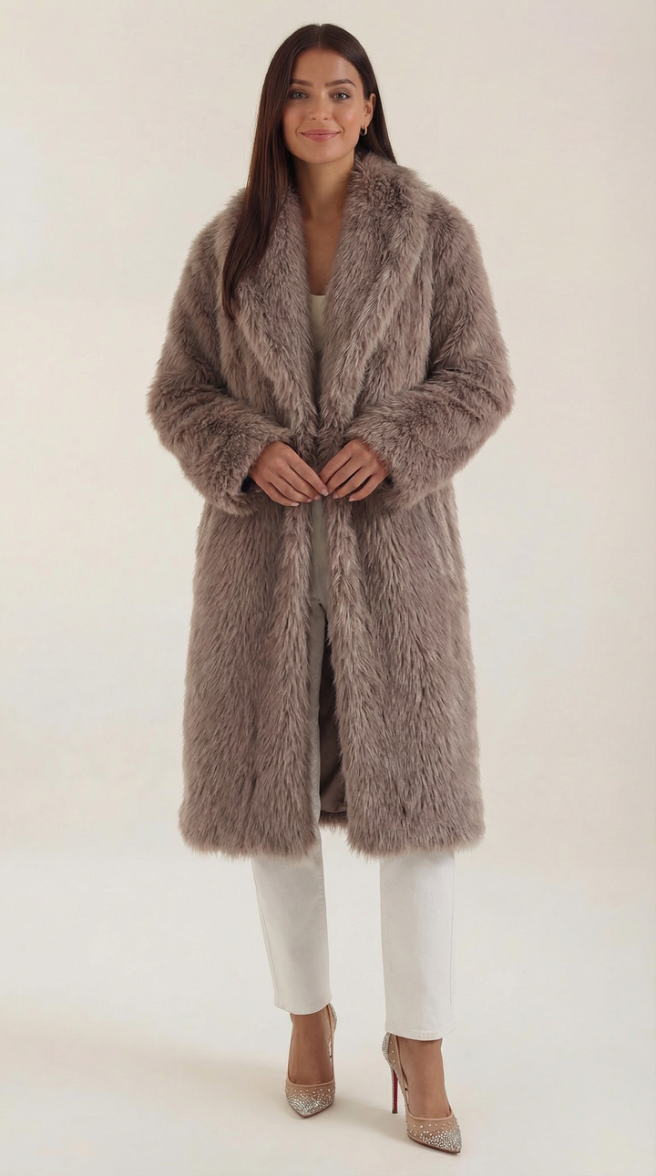 Narcissa Long Faux Fur Jacket