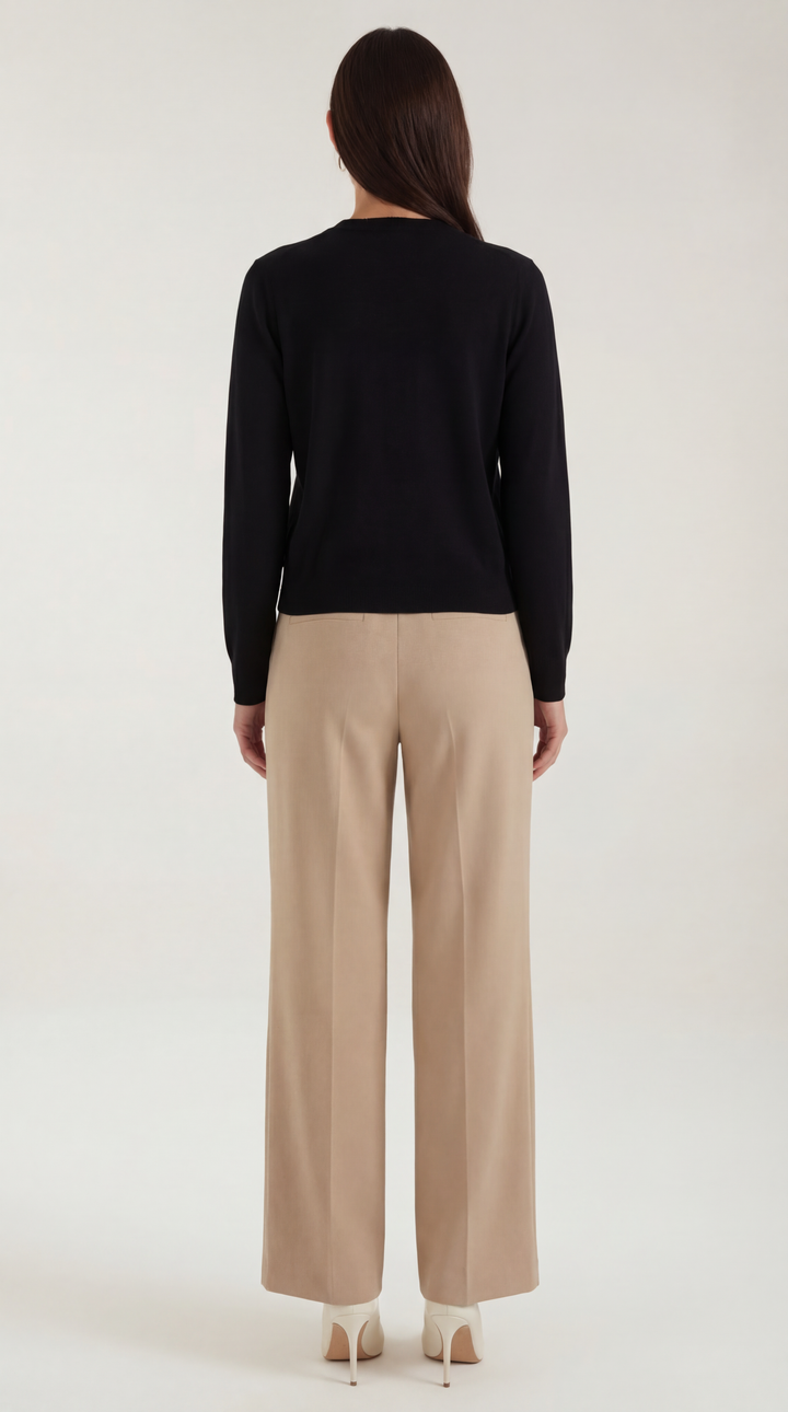 Norma Asymmetric Button Knit Top