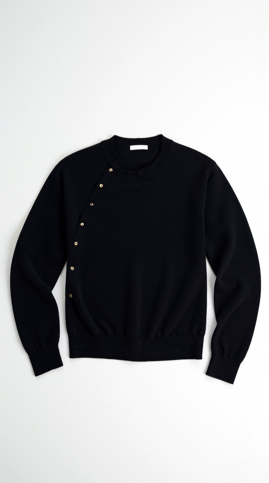 Norma Asymmetric Button Knit Top