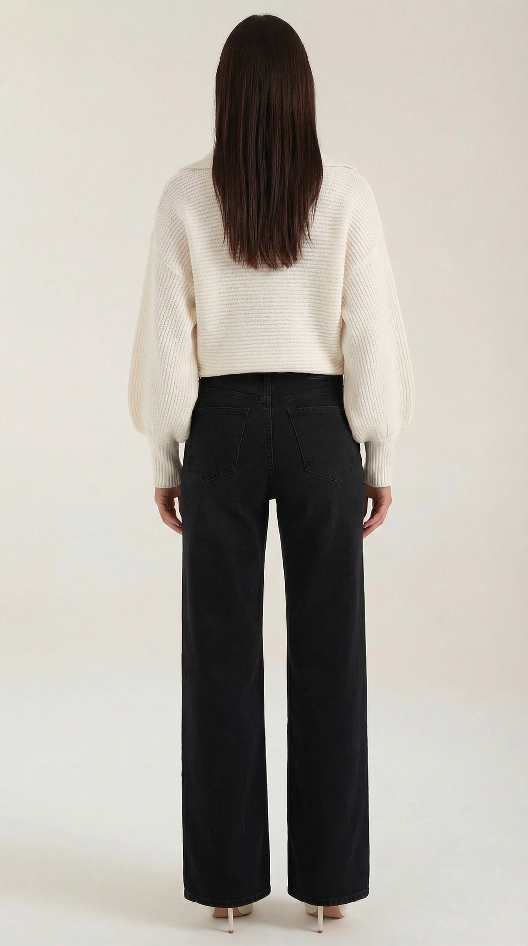 Pauline Collared Chunky Knit Sweater