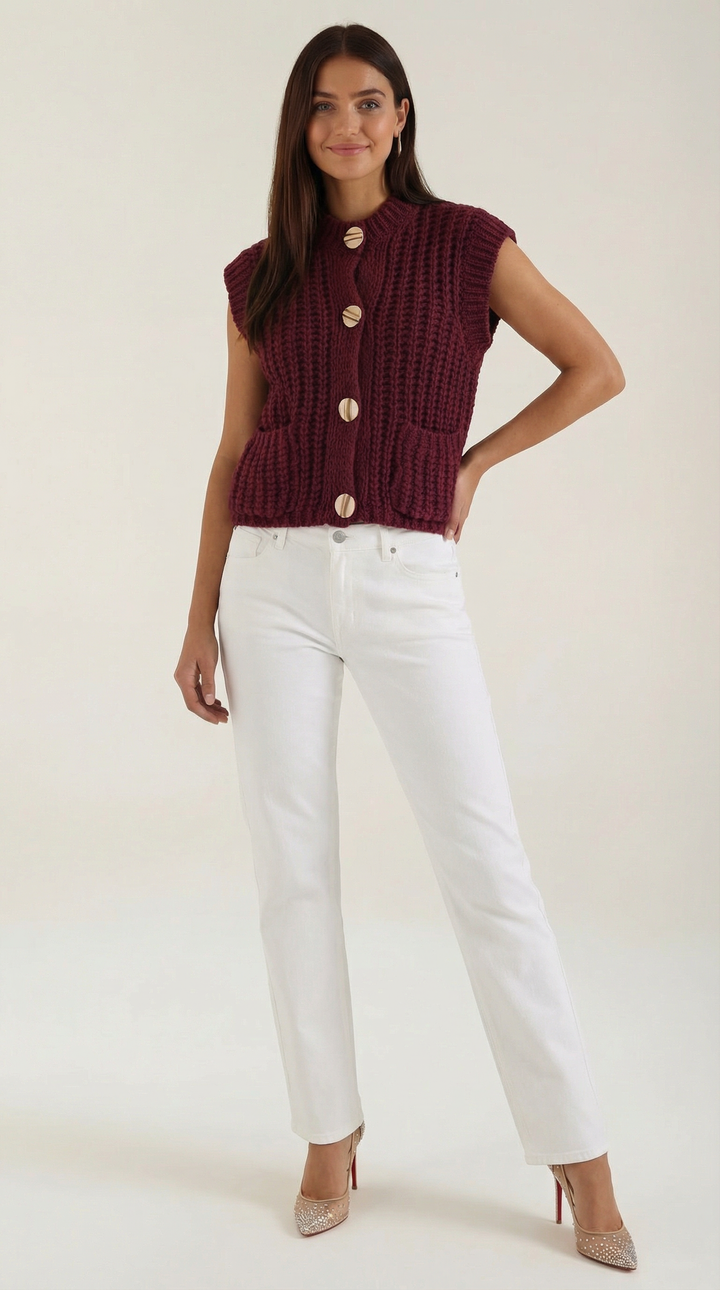 Philomena Knitted Waistcoat