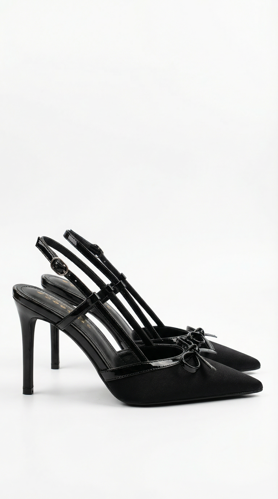 Rebecca Satin Bow Court Heels