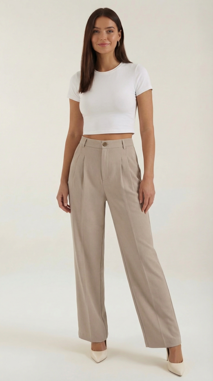 Rebecca Wide-Leg Office Trousers