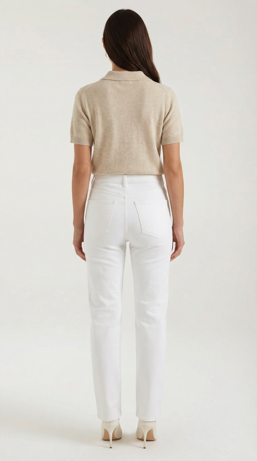 Rita Knitted Short-Sleeved Polo Top