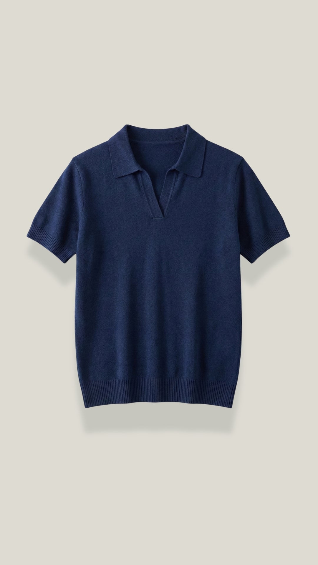 Rita Knitted Short-Sleeved Polo Top