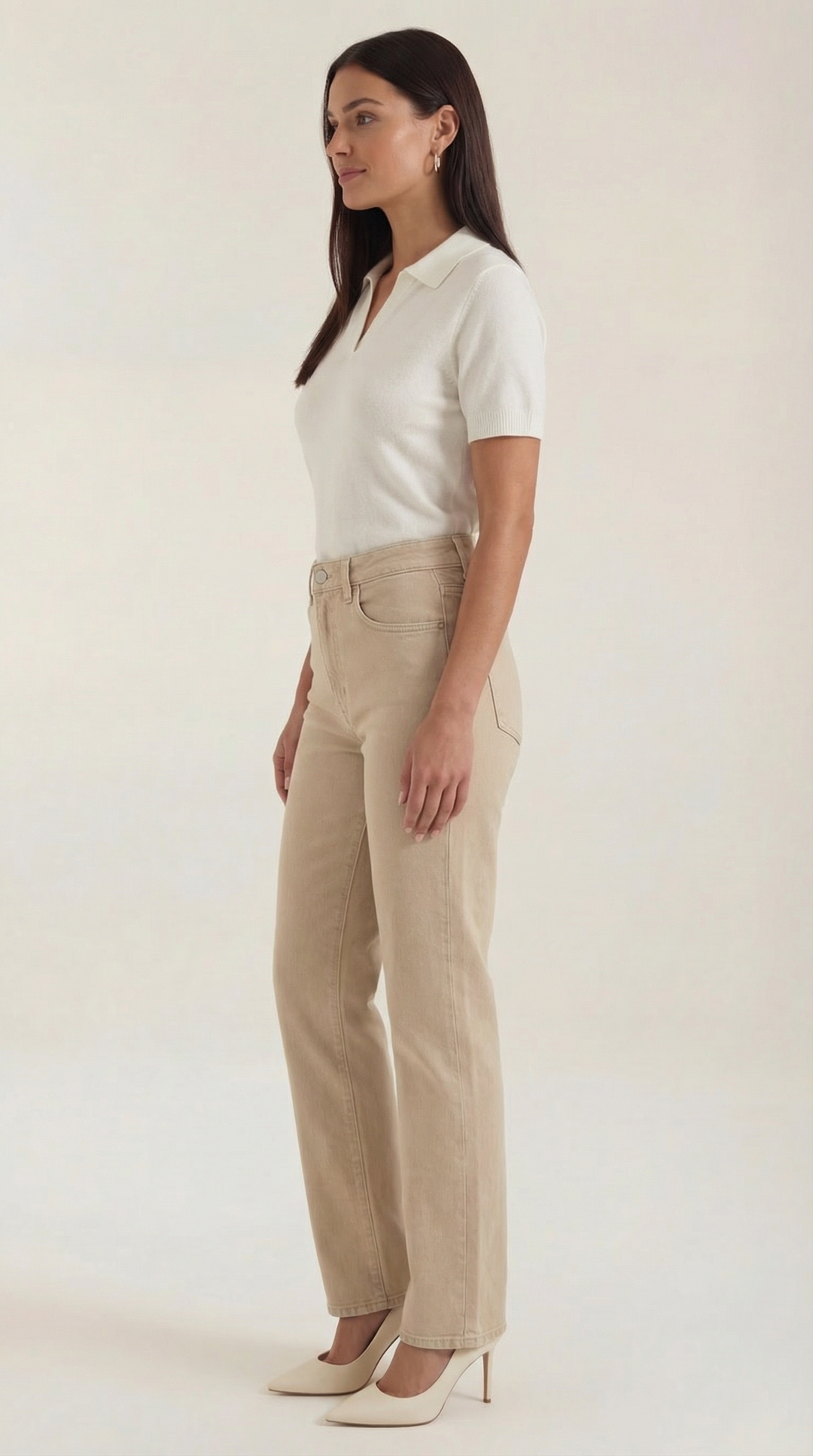 Rita Knitted Short-Sleeved Polo Top