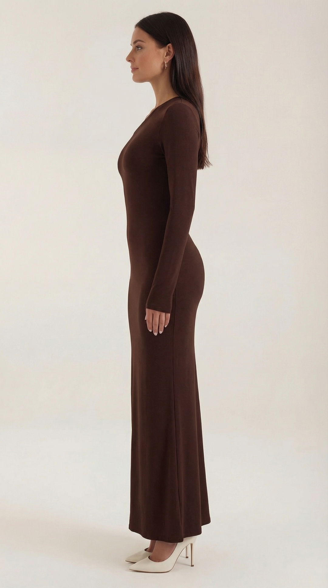 Roberta Long Sleeve Bodycon Maxi Dress