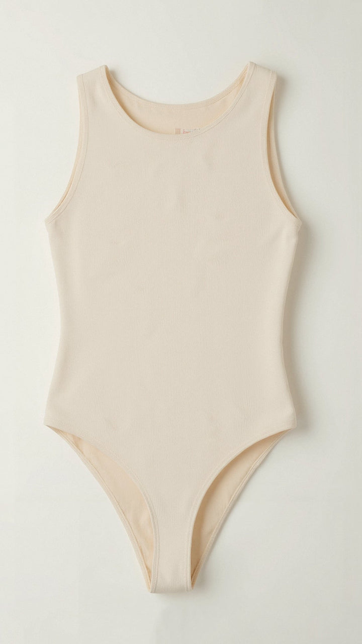 Round Neck Thong Bodysuit