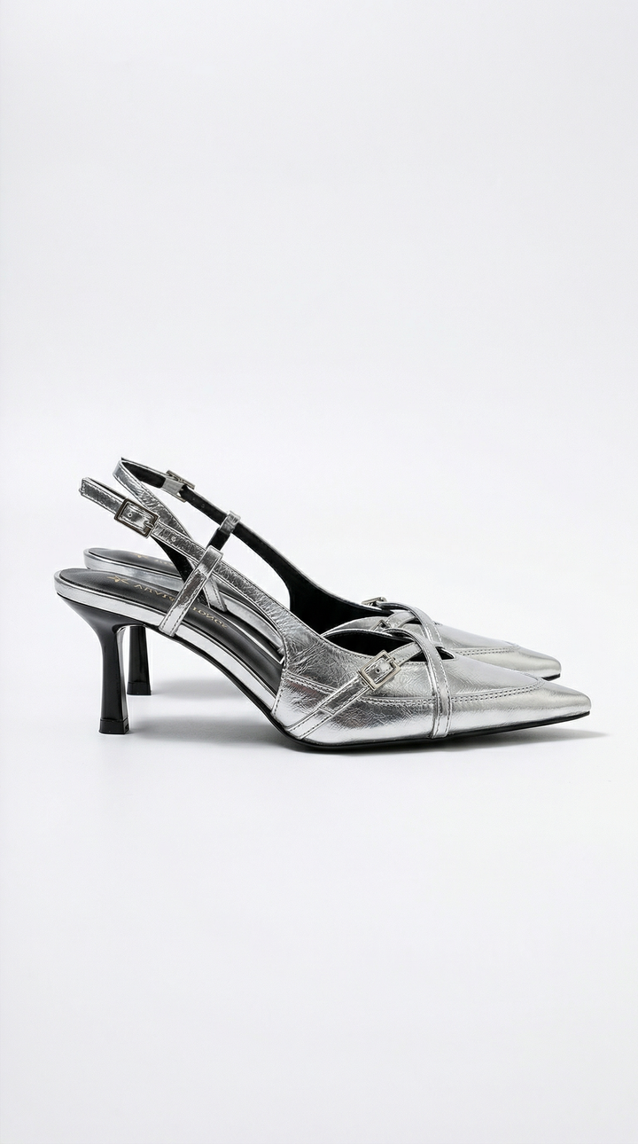Samantha Buckle Slingback Courts