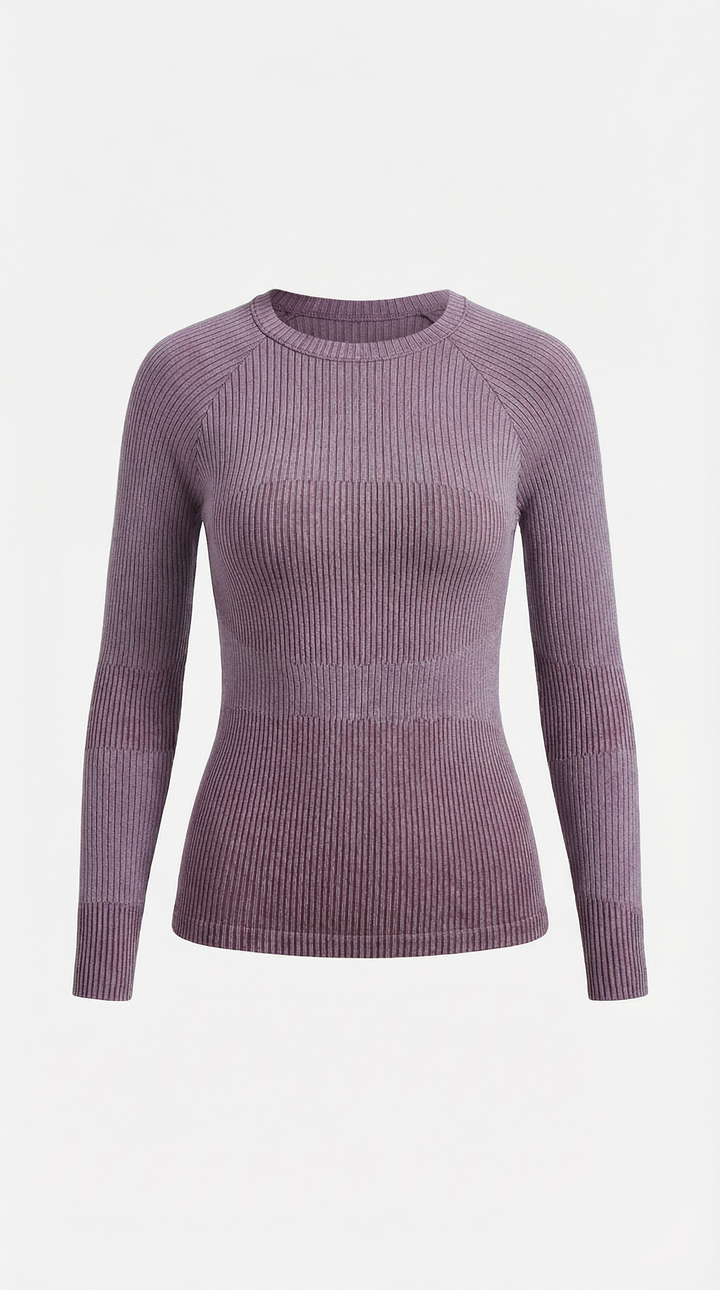 Samantha Ribbed Long-Sleeve Top