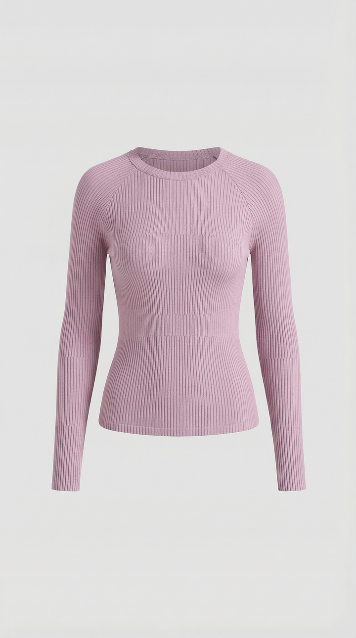 Samantha Ribbed Long-Sleeve Top