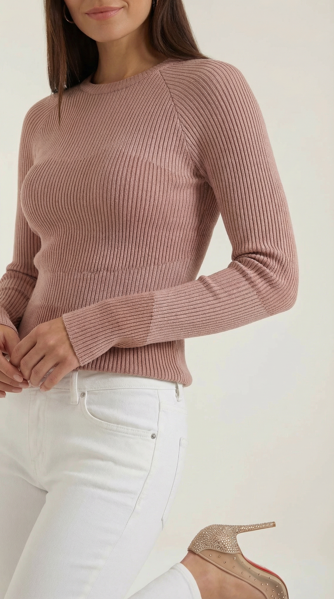 Samantha Ribbed Long-Sleeve Top