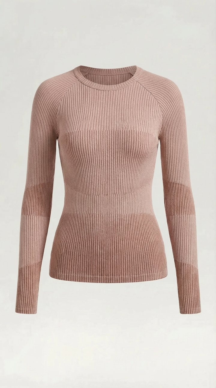 Samantha Ribbed Long-Sleeve Top