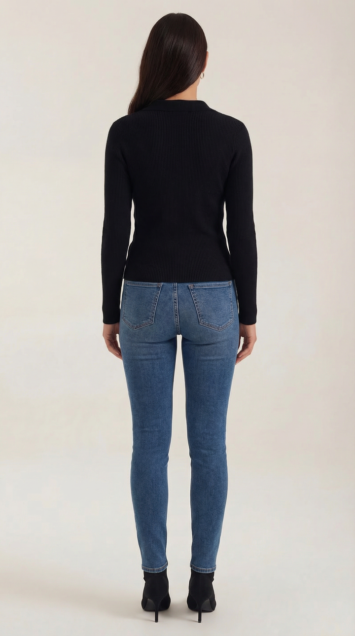 Sara Wrap Knit Sweater